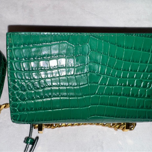 Alexander McQueen Jewelled Satchel croc-effect crossbody bag - Picture 7 of 10